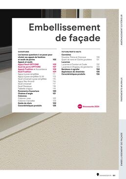 Catalogue 2024 : Embellissement  de façade