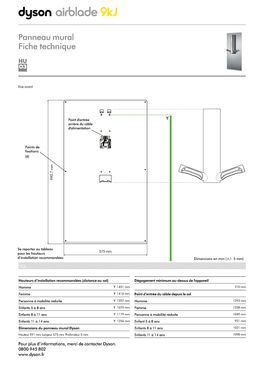 Sèche-mains écoénergétique à filtre HEPA intégré | Dyson Airblade 9kJ