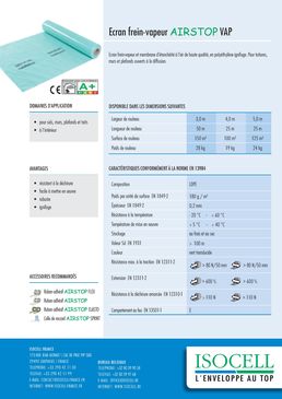 Ecran frein-vapeur | AIRSTOP VAP