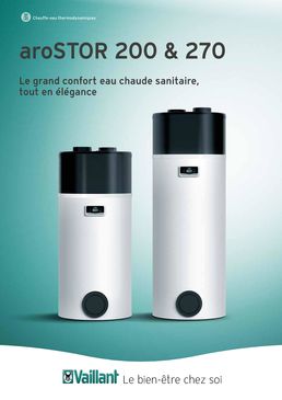 Chauffe-eau thermodynamique de capacité 200 ou 270 litres | aroSTOR