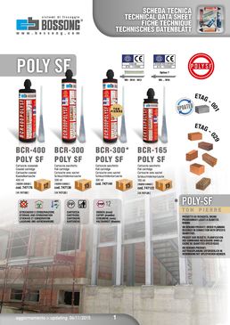 Scellement chimique agréé pour maçonneries | Poly SF