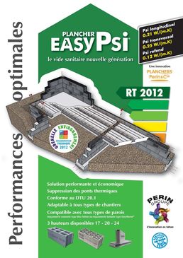 Système de rupture thermique associant planelle isolante et maçonnerie en bloc béton isolant | Thermo'Rive EasyPsi