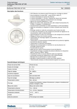 Détecteur de présence passif infrarouge sur 360° pour éclairage | theRonda P360 KNX UP WH