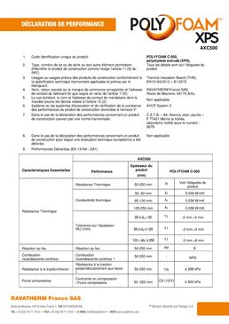 Isolant thermique en Polystyrène extrudé soumis à fortes charges | POLYFOAM C 500 LJ