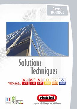 Bloc porte coupe feu EI60 minutes simple action pour ERP | Graphik Tecnik / Line