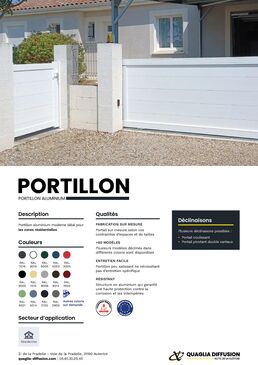 Portillon Aluminium | Résidentiel