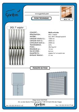 Maillage décoratif spiralé en inox pour habillage | Maille articulée