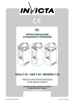 Poêle à granulés de bois 7 kW à air chaud ventilé | LODI 7 6419-68