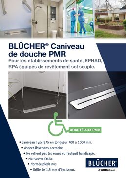 Caniveaux de douche PMR | BLÜCHER TYPE 275 