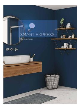 Paroi de douche à Porte pivotante (intérieur/extérieur) | SMART EXPRESS P