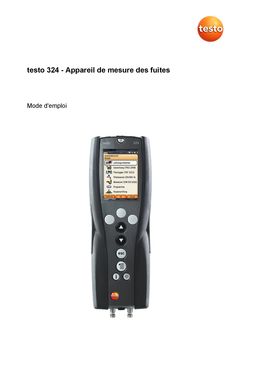 Débitmètre pour installations de gaz ou d'eau | Testo 324