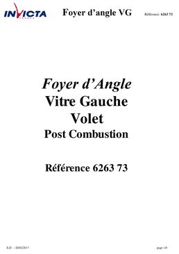 Foyer à bois d'angle en fonte à post combustion intégrée | Foyer 700 Angle 6263-73