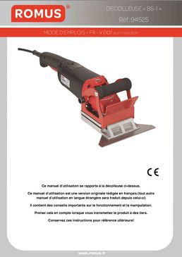 Décolleuse de sols souples | BS-1