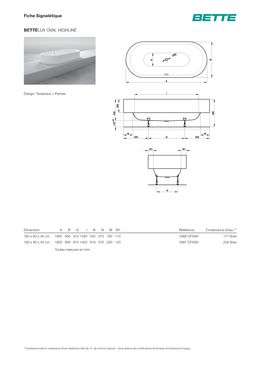 Baignoire ovale | BetteLux Oval Highline