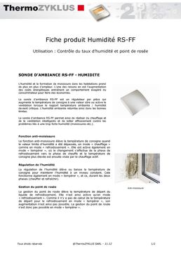 Sonde d’ambiance avec sonde d’humidité | RS-FF