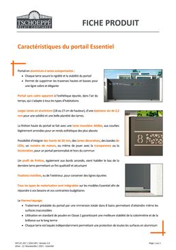 Portail en aluminium design | Essentiel