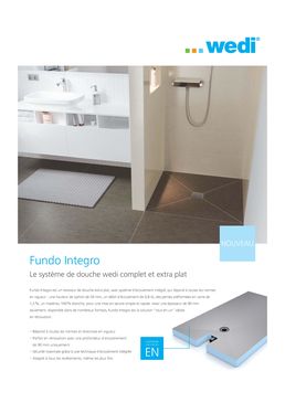 Receveur de douche wedi complet et extra plat | Fundo Integro