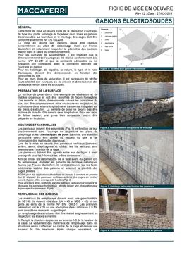 Gabions en panneaux éléctrosoudés