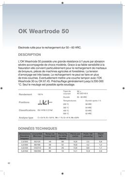 Electrodes de soudure | OK Weartrode 50 (OK 83.50)