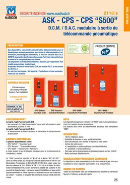 Dispositifs de commande CO² | ASK/ CPS/ CPS S500