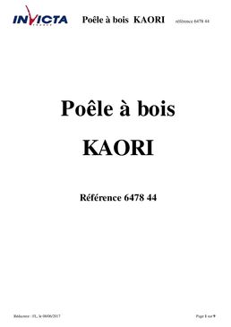 Poêle à bois en fonte 9 kW avec système de post combustion | Kaori 6478-44