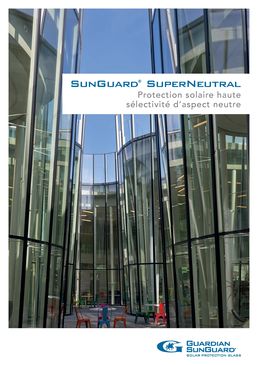 Verre de contrôle solaire à double couche d’argent d’aspect gris neutre | SunGuard SuperNeutral (SN) 63