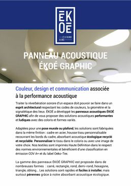 Panneau acoustique | ÉKOÉ GRAPHIC