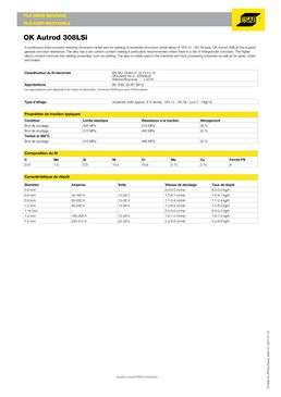 Fil de soudage inox | OK Autrod 308LSi