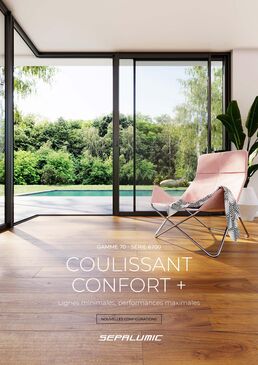 Baie coulissante minimale de grandes dimensions | Confort+ 6700