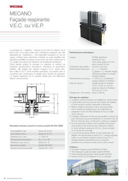 Murs rideaux respirants pour bâtiments basse consommation | Mécano façade respirante