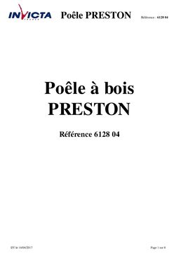 Poêle cheminée à bois 14 kW à post combustion pour grands espaces | Preston 6128-04