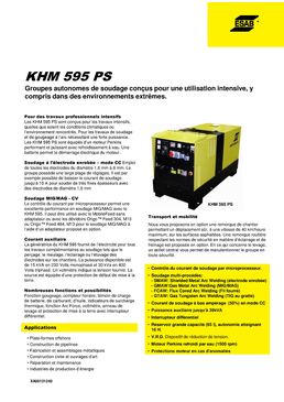 Groupe autonome de soudage | KHM 595 PS