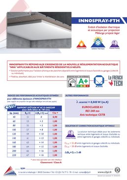 Enduit d’isolation par projection à base de laine minérale | INNOSPRAY-FTH