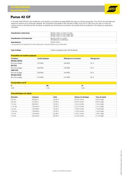 Fil de soudage en acier doux MAG  | PURUS 42 CF