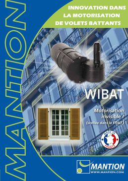 Système de motorisation pour volets battants avec détection d'obstacles | Wibat