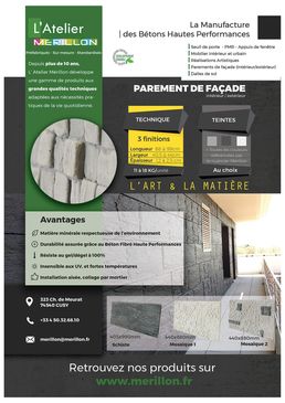 Plaque de parement en béton fibré haute performance (BFUP) | ParmBFUP