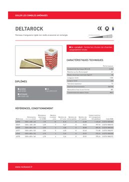 Panneau isolant triangulaire pour combles | Deltarock