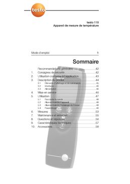 Thermomètre de grande précision | Testo 110