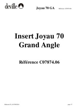 Insert bois grand angle 10 kW à large vision des flammes | JOYAU 70 GA HPE TURBO C07874