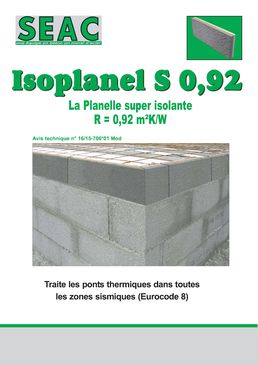 Planelle isolante | Isoplanel S92