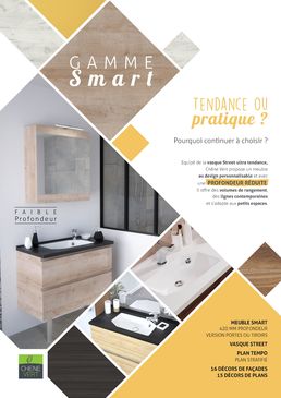 Meuble vasque à profondeur réduite pour petites salles de bain | Smart portes