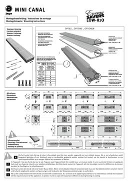 Radiateur à profondeur d'encastrement minimale | Mini Canal