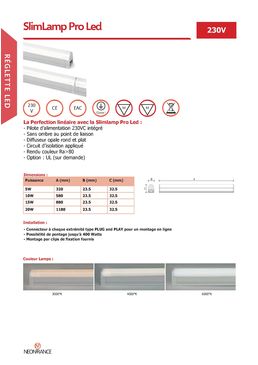 Réglette Led 230V | SlimLamp Pro Led