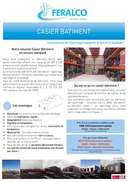 Casier bâtiments - Entrepôts autoportants | Casier Bâtiment