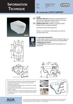 Cuvette WC sans bride  | Lovely Rimfree