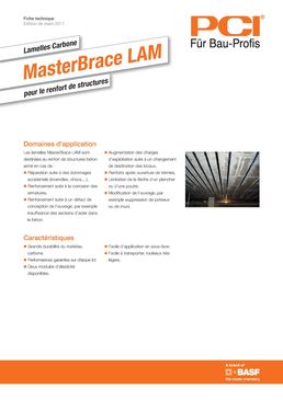 Lamelles carbone pour renfort de structures en béton | MasterBrace LAM