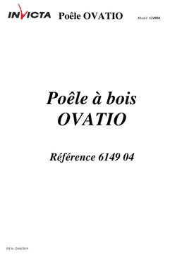 Poêle à bois en fonte design 5 kW avec système de post combustion | Ovatio P614904