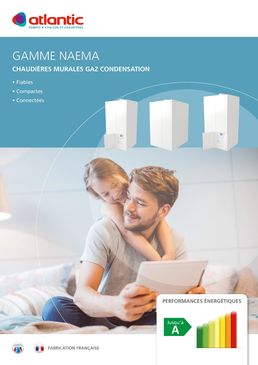 Chaudière murale gaz à condensation avec ECS par micro-accumulation | NAEMA MICRO 25 et 30