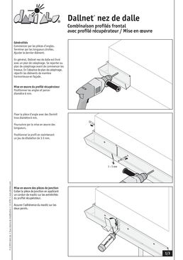 Système d’habillage réglable en aluminium pour la protection de nez de balcon | Dallnet Nez de dalle