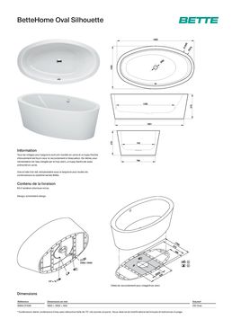 Baignoire ovale en îlot | BetteHome Oval Silhouette